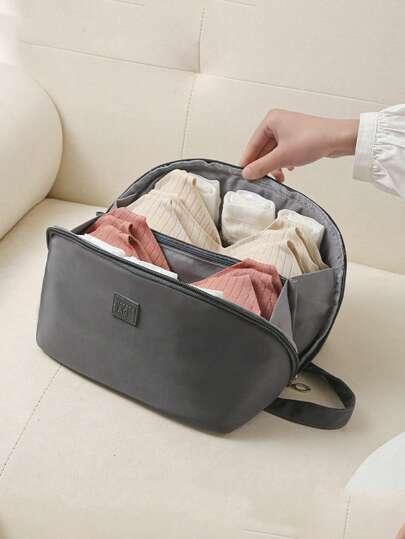 1pc Multifunctional 3-In-1 Bra, Panty, Socks Travel Organizer Bag For School School Accessories School Stuffdorm Room Essentials Clothes Organizer Closet Organization And Storage Bedroom