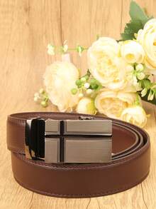 1 szt. męski pasek z automatyczną klamrą w kolorze czarnej kawy, modny pasek do garnituru biznesowego, pasek na wesele, prezent dla męża i ojca, pasek ze skóry PU w jednolitym kolorze, akcesoria na każdą porę roku, jesień i zimę, odpowiedni dla nastolatków, młodzieży, mężczyzn, na co dzień, na zewnątrz, do uprawiania sportu, na wakacje, na urodziny, na co dzień - Wielokolorowe - Zobacz 20