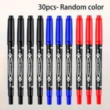 100 szt./70 szt./30 szt./10 szt./4 szt./1 szt. Dwustronny marker permanentny – alkoholowy i oleisty, czarny, z cienką i skośną końcówką, nie rozmazuje się, nadaje się do malowania, szkicowania – artykuły biurowe, szkolne i biurowe.