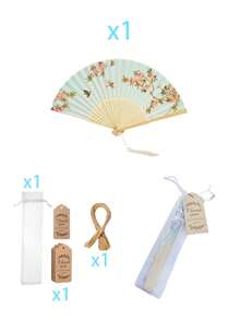4/20/40pcs Per Set, White/Pink Wooden Folding Fan, Creative Romantic Design For DIY, Gift Set, Bridesmaids Handheld Folding Fan For Bridal Shower Decoration, Perfect Wedding Gift And Party Accessory For Parties And Events, Folding Fan For Women - Multicolor - View 17