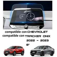 Protector de pantalla de vidrio templado para On.ix Tracker de 8 pulgadas para Chevrolet - transparente - Ver 2