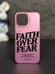 1 pieza de letras negras personalizadas compatible con Apple Phone 16/15/14/13/12/11/ProMax/Pro/Plus/Xs Max/XS/X, compatible con Sam Galaxy S22/S23/S24/S25/Plus/FE/Edge/Ultra Prevención de caídas Anti-choque, Antideslizante, Anticaída, Protección de lente de cámara, Teléfono de silicona antidesgaste - Rosa - Ver 2