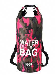 30L Camouflage Floating Dry Bag Backpack, Roll Top Dry Bag Keeps Gear Dry, Suitable For Kayaking, Rafting, Boating, Swimming, Camping, Hiking, Beach, Fishing