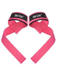 SKDK 1 对力量训练硬拉带健身房配件 - 玫紅色 - 查看 10