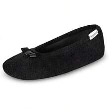 Isotoner Women's Diamond Microterry Ballerina Slippers2025 - Black Diamond - 查看 1