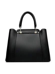 Túi xách nữ cao cấp, túi đeo chéo vai 3 lớp bằng da mềm thiết kế sang trọng, túi mua sắm cỡ lớn dành cho nữ. - màu đen - Xem 9