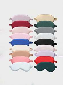 1pc Sleeping Eye Mask, Customized Eye Mask, Made Of High-Elastic Polyester, Suitable For All Face Shapes, Unisex, Usable In All Seasons, Essential For Summer Naps, Suitable For Students, White-Collar Workers, Offices, And Homes. Relieve Eye Fatigue, Essential For Gaming Activities! Optional Colors