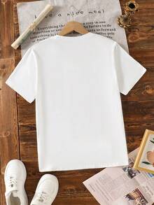 IXOEIS Women's Tops T-Shirts, Fruit Tomato Pattern, Beach Shell Pattern, Lemon Pattern Print, Vacation Tops Festival Tops, Spring Summer Clothes, Comfortable Tops. Summer Tops - White - View 5