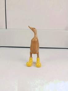 1 件现代树脂橡皮鸭 - 卡通收藏雕像，秋季家居装饰，用于花园装饰、花园配件、房间装饰、客厅装饰、家居装饰、工艺品用品。 - 彩色 - 查看 18