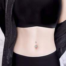 CIZME 7PCS/Set Belly Button Piercing Kit Gun Belly Piercing Kit Belly Button Piercing Gun Navel Piercing Kit Belly Button Ring Piercing Kit Silver Gold Belly Piercing Gun For Women - White - View 5