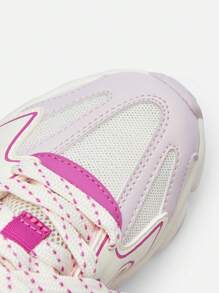Balabala Girls' Running Shoes, 2024 Autumn New Breathable And Anti-Slip Sneakers, Retro Style