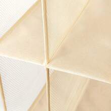 1 件隔层悬挂手提包收纳架可折叠可拆卸透明包袋收纳架衣柜壁橱节省空间的存储系统钱包包收纳架用于存放各种物品，如衣服、包、娃娃、鞋子