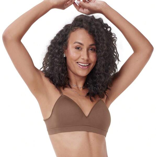 Sutiã Comfort Bojo Sem Costura  Sem Aro  Zee Rucci  Sem fio    Preenchimento Não Removível  Preenchimento removível