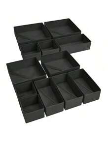 1/6 Stück faltbare Stoff-Aufbewahrungsboxen, Kleiderschrank Schubladen Organizer Behälter für Kleidung, Unterwäsche, Büstenhalter, Socken, Wäsche