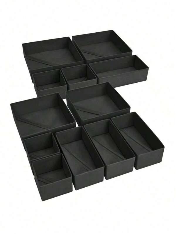 1/6 pièces Boîtes de rangement pliables en tissu, bacs organisateurs pour tiroirs d'armoire, contenants pour vêtements, sous-vêtements, soutiens-gorge, chaussettes, sous-vêtements
