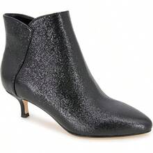 Women's Ankle Boot - Kim tuyến đen - Xem 1