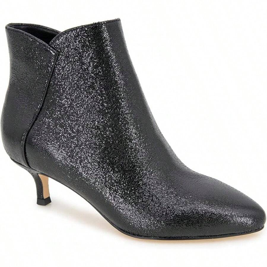 Women's Ankle Boot - Kim tuyến đen - Xem 1