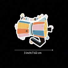 3英寸“早安浓缩咖啡贴纸，咖啡爱好者的完美之选！非常适合个性化马克杯、笔记本和厨房装饰。非常适合咖啡师、学生以及任何热爱咖啡文化的人。类别：食物贴纸、咖啡艺术、可爱设计、烹饪贴纸。”