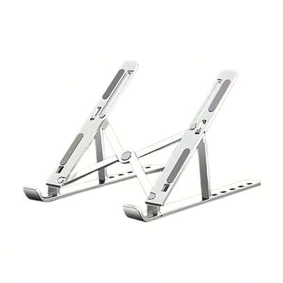 Lenovo ZJA2 Aluminum Alloy Laptop Stand 6-Level Lift + Folding Portable Ergonomic Cooling Base 13-16 Inch MacBook / Office Laptop Universal