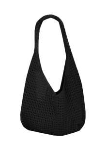 This Large-Capacity Foldable Armpit Shoulder Bag Features A Hollow-Out Design And Is Available In Multiple Colors-Red, Apricot, Khaki, Green, And Black-Perfectly Combining Style With Functionality. While The Versatile Design Can Double As A Shopping Bag Or Travel Bag To Meet Daily Use Needs.