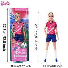 Barbie 1/2个芭比娃娃，官方授权，清新优雅风格，活力四射的芭比公主，鼓励运动时尚，甜美风芭比陪伴成长，增添节日欢乐，带来梦幻体验，派对焦点，激发想象力，做工精致，正版授权，生日派对，家庭聚会，圣诞节 - 粉色 - 查看 7