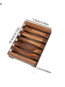 1pc  Drain Soap Box - Wheat Straw Bathroom Soap Holder For Kitchen Sink - Convenient Soap Storage Solution