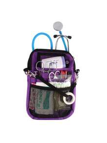 1 件装护士腰包，带胶带夹，多隔层医疗装备口袋腰包护理收纳袋 | 多功能腰包，可放置听诊器、绷带剪刀等医疗用品