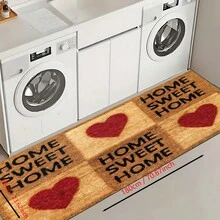 1pc, Trang trí nhà cửa, Nhà bếp là trái tim của ngôi nhà, Họa tiết trừu tượng, Thảm bếp chống trượt bằng đất sét diatomite, Thảm, Thảm trải sàn, Hình chữ nhật in 3D, Thích hợp cho phòng khách, phòng ngủ, hành lang, phòng tắm, phòng giặt - Thảm polyester, Thích hợp cho trang trí nhà cửa trong nhà và ngoài trời - Nhiều màu - Xem 26