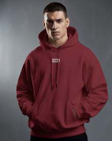 MEN'S 100% COTTON STREEWEAR SWEATSHIRT NEW IN VARIOUS COLORS WITH HOOD AND POCKET COD-36 - Màu Tím - Xem 2