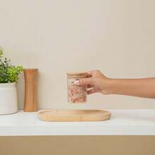 Set Of 12 250ml Glass Jars With Airtight Bamboo Lids For Seasoning - Oikos - Trong sáng - Xem 7