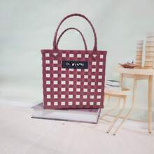 Women Shoulder Bags - 泰中號綠色籃子(不含掛件) - 查看 4