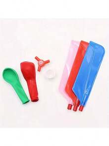 1pc/3pcs Helicopter Balloon - DIY Flying Propeller Balloon Toy, Suitable For Outdoor Party Games, Creative Plastic Toy Set For Teens 14 Years And Above, Includes Air Pump For Easy Inflation, Perfect Gift For Holidays And Birthday Parties (Balloon And Blade Colors Random) - Multicolor - View 5