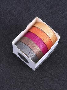 5 Stücke Washi Klebeband mit metallisch Design