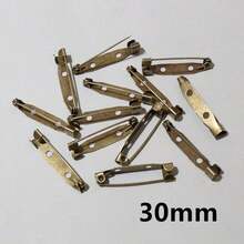 50 件 15-40 毫米胸针夹底座别针胸针设置空白底座适用于 DIY 珠宝制作用品 - brooch base - 查看 13