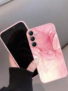 3 Stück Marmoroptik bemalte minimalistische stoßfeste Handyhülle kompatibel mit iPhone, kompatibel mit Galaxy, kompatibel mit Redmi, internationale Version, nicht die Inlandsversion - Verschiedenfarbig - Übersicht 5