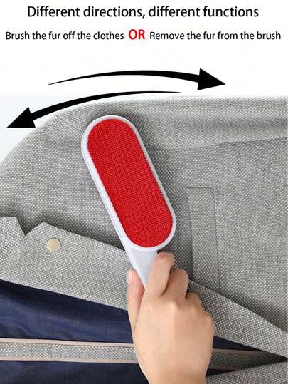 1 pieza Cepillo de pelusas de doble cara, quitapelusas manual portátil, rasuradora de suéter, utilizado para eliminar pelusas de ropa, sofá, alfombra, manta, pelo de mascota, rodillo de pelusas, cepillo de polvo, despelusador de abrigo de lana
