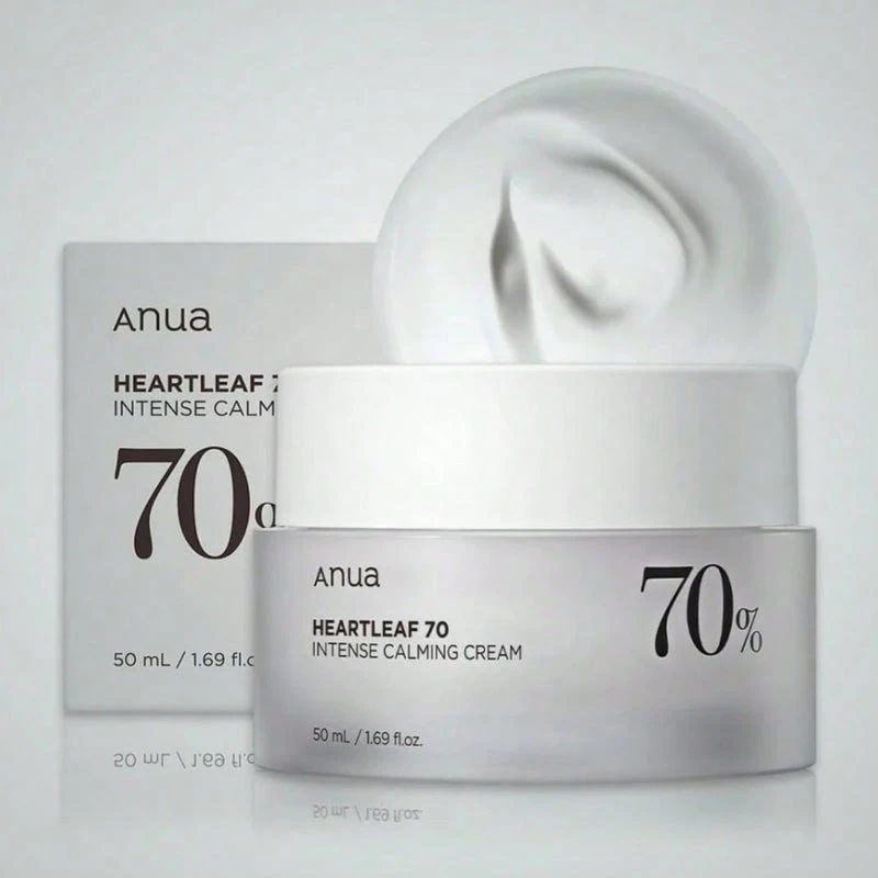 Anua Heartleaf 70% Intensivt Lugnande Kräm 50ML - Intensivt Lugnande Kräm - Reparationskräm - Visa 1