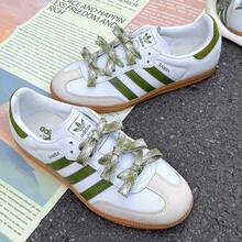 Adidas Originals SAMBA OG Women's Casual Sneakers, 2026 New Arrivals, Sports Lifestyle Shoes, Classic Trainers JS1352 - White - View 3
