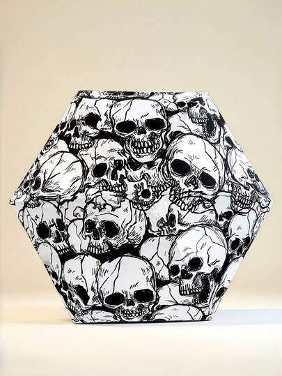 骷髅头迷你折叠伞，创意新颖，轻便便携，防紫外线，旅行必备，男女通用，春夏之选，伴娘礼物，房间装饰，卧室装饰，海滩，旅行，男士适用，女士适用，度假，可爱小物