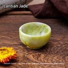 1 件天然水晶玉碗和杯子 - 花椰菜玉消磁碗，灵气疗愈石英杯，适合家居装饰圣诞礼物 - 小碗 - 查看 14