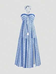 Long Dress Women,Summer Beach Dress,Dopamine Dress For Women With Straps - Rửa nhẹ - Xem 1