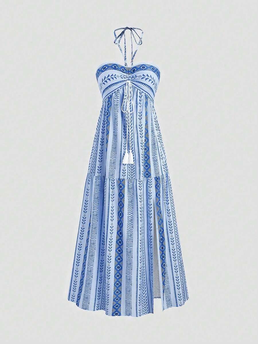 Long Dress Women,Summer Beach Dress,Dopamine Dress For Women With Straps - Rửa nhẹ - Xem 1