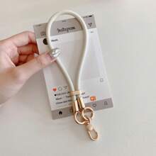 Original Liquid Silicone Wrist Strap For  Mobile Phone Lanyards Clip Snap Key Chains