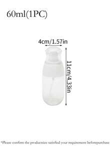 3pcs/1pc Home Skincare Moisturizing Spray Bottles, 60ml/120ml, Portable Travel Refillable Cosmetic Containers, Transparent Thick PET Spray Bottles, Press Type Lotion/Perfume Sample Empty Bottles, Multi-Purpose /Insect Repellent Containers - Clear - View 11