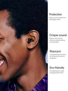 Tapones de silicona, tapones de oído aislantes de ruido, tapones de oído impermeables para nadar, tapones de oído de silicona reutilizables para dormir y nadar, reducción de ruido, tapones de oído para dormir y aislamiento de ruido, anti ronquidos, excelentes para dormir y estudiar, super aislamiento de sonido, reducción de ruido, tapones de oído para dormir, descanso en la oficina, tapones de oído aislantes de ruido para dormir, suministros para la siesta, suministros de viaje - Viene con dos pares de tapones de oído