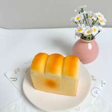 1 Pc Slow Rebound Squishy Decompression Toy Simulation Bread Creative Toy Doughnut Toast Slices