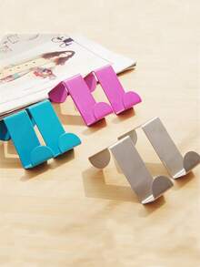 2pcs Kitchen Cabinet/Wardrobe Door Hooks, Nail-Free Stainless Steel S-Shaped Hanging Hooks, Dual-Use Coat Hooks - Multicolor - View 8