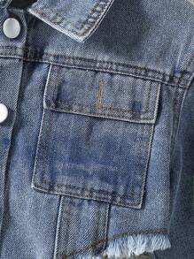 Tween Girl 2 Pieces Set, Fashionable Casual Denim Jacket And Black Strap Dress, Spring/Autumn