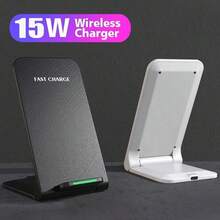 Đế sạc không dây 15W, tương thích với iPhone 15/14/13/12/11 Pro/XR/8/X/XS Max, sạc nhanh cảm ứng, thích hợp cho văn phòng, ký túc xá và nhà. - Nhiều màu - Xem 8