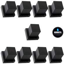Kit 9 Acabamento Registro Pressão Quadrado ABS Preto Padrão Deca - Preto - Visão 1